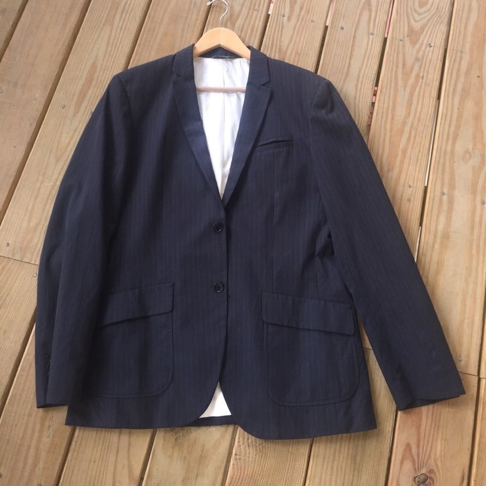 Armani Exchange men’s pinstripe cotton blazer
